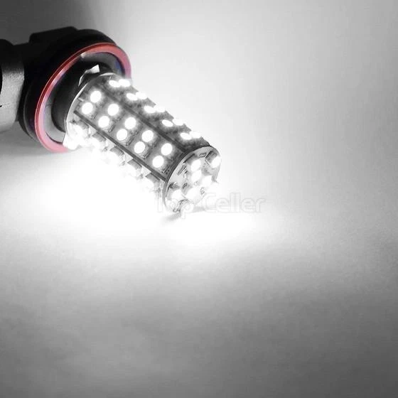 Pack2 6000K Blanco H8 64212 68-3528-SMD LED Aluminio Bombilla Antiniebla Lámpara Conducción Foto 2 de 4