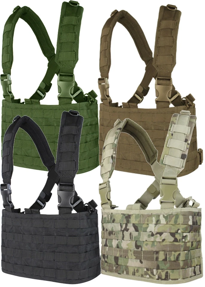 Condor MCR4 OPS Modular MOLLE PALS Tactical Adjustable Harness Chest Rig Panel