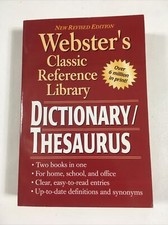 Webster's Classic Reference Library : Dictionary - Thesaurus 2001, PB 