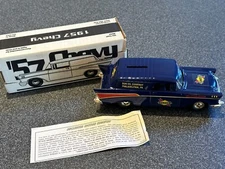Vintage 1995 IBS Sunoco 1957 Chevy Nomad Diecast Coin Bank Collector Edition