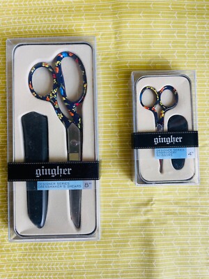 Gingher Designer Series Scissors 8'' and 4'' Emma Sewing Sheers New Limited Edit