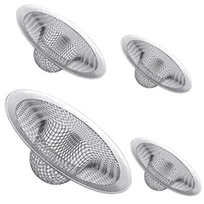 4 Pack Stainless Steel Kitchen Sink Strainer Mesh Screen for Bathroom Wash Basin