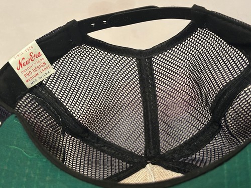 Vintage Johnson Sherman Michigan Knife Co. Patch Snapback Trucker Mesh Hat - Picture 8 of 9