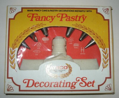 Vintage ATECO Fancy Cake and Pastry Decorating Set - New Old Stock