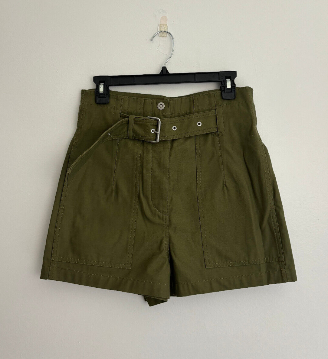 3.1 Phillip Lim Green High Waist Green Belted Shorts sz 2 | eBay