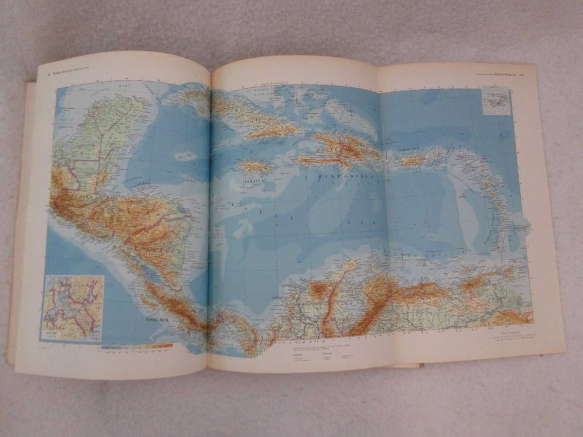 BRITANNICA WORLD ATLAS International Encyclopedia Britannica 1968
