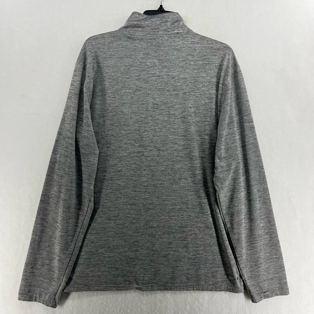 Old Navy Active Sweatshirt Men L Gray Heathered 1/4 Zip Mock