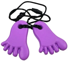 Lil Jumbl Baby Teether Foot Pendant PT008 Purple