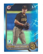 Robby Snelling 2022 Bowman Draft 1st Edition Blue Foil SP 3/150 1st Bowman H503