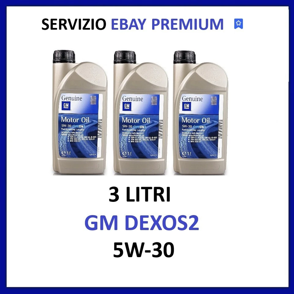 GM 3 LITRI OLIO GM OPEL Dexos2 5w30 Acea C3 BENZINA E DIESEL BEST PRICE !!!