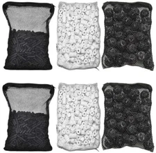 3 lb Activated Carbon +150pcs Bio Balls + 3 lb Ceramic Rings for Aquarium Filter