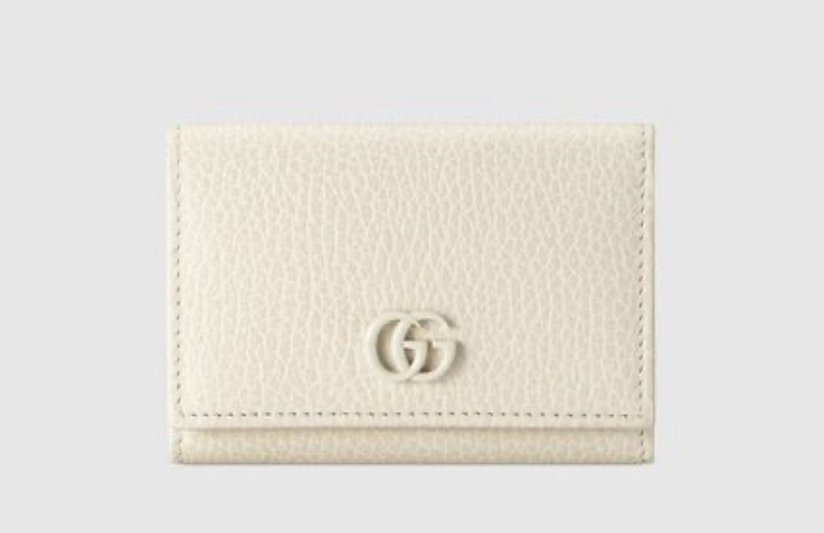 長財布 Gucci White Leather Gg Marmont Wallet Gucci GG Petite Ivory Marmont Bifold leather wallet