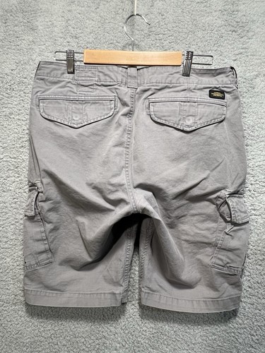 Superdry Shorts Men's 34W Gray Military Cargo Pockets - Picture 6 of 11