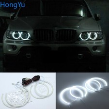 For Bmw E53 X5 2000-2003 Smd Led Angel Eyes Kit Halo Rings Headlight Angel Eye