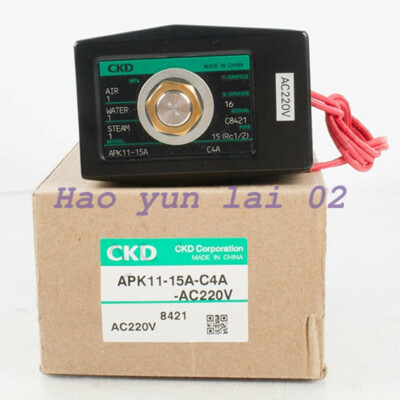 1 PCS NEW IN BOX CKD Electromagnetic Valve APK11 15A C4A AC220V 1 PCS NEW IN BOX CKD Electromagnetic Valve APK11 15A C4A AC220V