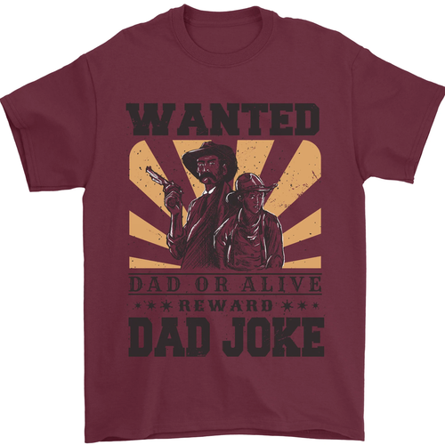 Fathers Day Dad Joke Funny Cowboy Poster Mens T-Shirt 100% Cotton - Picture 24 of 96