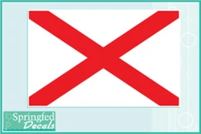ALABAMA State Flag Vinyl Decal #1 Car Truck Sticker Bama Sticker