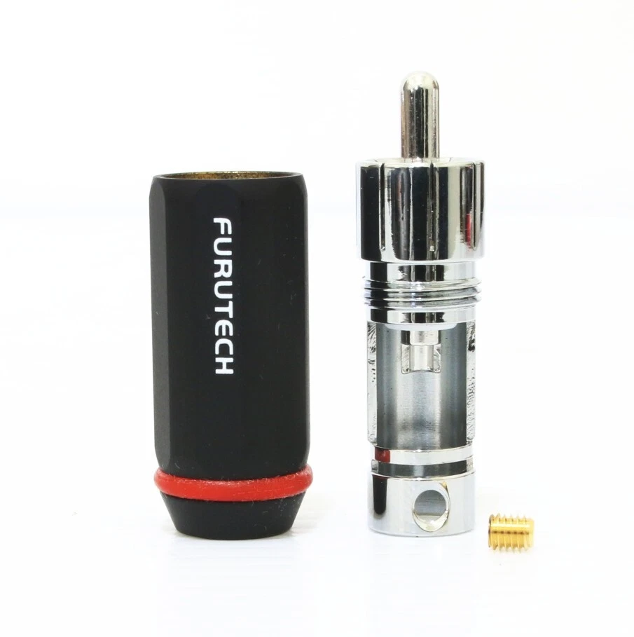GENUINO 4 piezas FURUTECH Japón FP-126(R) RCA Conector enchufe rodio FP-126 Foto 2 de 2