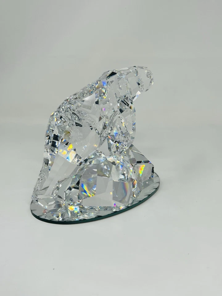 Swarovski Polar Bear Nanuc Austrian Clear Crystal LARGE Figurine 837477 - Image 3 of 4