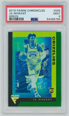 2019-20 Panini Chronicles Flux JA MORANT GREEN Prizm Rookie 2019-20 Panini Chronicles Flux JA MORANT GREEN Prizm Rookie