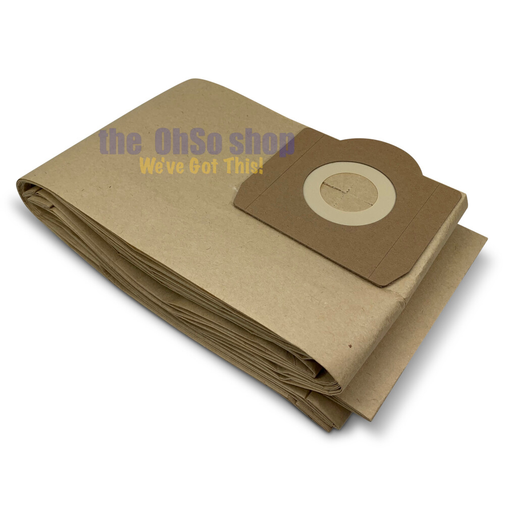 Lot De 10 Sacs Filtrants Pour Aspirateurs Industriels Karcher - Compatible 2201F, A2201, A2231, A2251, 2901F Et Plus