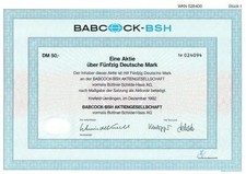 Babcock-BSH Aktiengesellschaft vormals Büttner-Schilde-Haas AG 1992