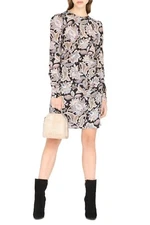 Zimmermann Jacobean Floral Printed Mini Dress Women's Size 1 Silk EUC