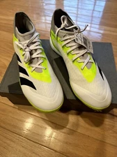 Adias Soccer Predator Accuracy.3 Indoor Shoes (White/Lucid Lemon) Size 11.5 NEW