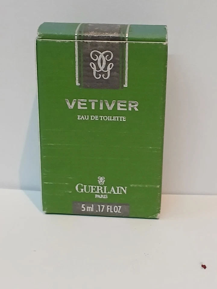 Vetiver by Guerlain 0,17 FL oz/5ML EDT Splash MINIATURA Vintage - Imagem 2 de 3
