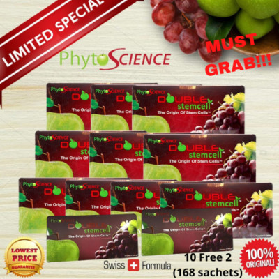  10 FREE 2 box(168pcs) PhytoScience Double StemCell Stem Cell Anti-Aging-DHL