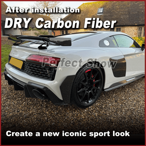 DRY Carbon Hinten Flossen Flaps Splitters Side Canards für Audi R8 V10 2019-2023 - Bild 3 von 13