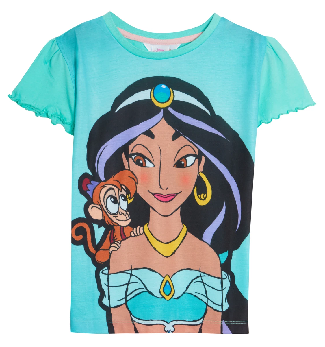 Pack de 3 T shirts filles princesse Disney enfants jasmine moana raponce robe ha
