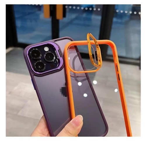 Crazyscase Self-Contained Stand Silicone Case Cover for iPhone15 12 13 14 ProMax - Zdjęcie 4 z 15