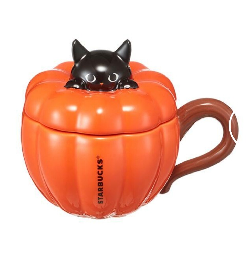 Starbucks Korea 21 Halloween pumpkin latte mug 296ml | eBay
