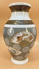 Fine Japanese Meiji Porcelain Vase By Kanzan Denshichi