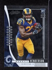 2019 Absolute #109 Darrell Henderson Los Angeles Rams Memphis Footb ROOKIE Card . rookie card picture