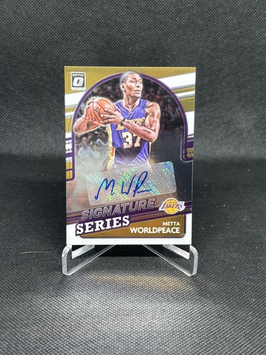 2021-22 Donruss Optic Metta World Peace #SS-MWP Auto