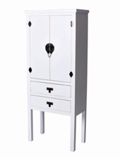 Chinois Armoire de Mariage Blanc Style Maison Campagne Commode Couloir Neuf
