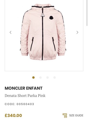 BNWT Moncler Authentic Girls/ Ladies Denata Age 14 Or Small Ladies Hooded Jacket - Picture 9 of 12