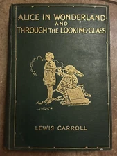 Antique Alice In Wonderland & Through The Looking Glass Harry Rountree RARE
