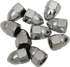 Drag Specialties Acorn Nut 5/16"-24 Chrome 10-Pack