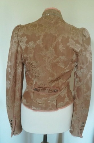 CHAQUETA JACQUARD ZARA NUEVA BEIGE ROSA EDICIÓN LIMITADA Talla S Ref. 2383/004 - Imagen 5 de 5