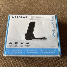 Netgear WNA3100 N300 Wireless N Wifi Wlan USB 300Mbps Adapter/Adaptor Dongle