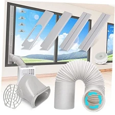 Portable Air Conditioner 1 Count (Pack of 1) Panel Set+Exhaust Hose(Length-59")