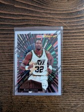 1994-95 Topps Finest Karl Malone Corner Stone insert #cs4. Utah Jazz. Hof. Nm+