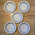 5 x Vintage Biltons Coloroll Greek Key Pattern Staffordshire Side Plates VGC