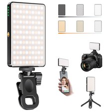 120 LED Video Light, Portable USB Photo Light Dimmable 2500-9000K CRI 95 500...