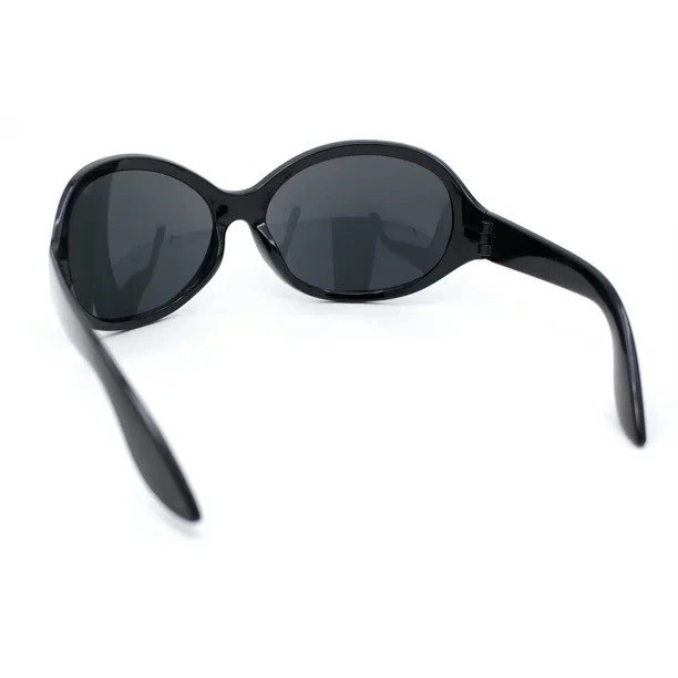 Gafas de sol negras mariposa de gran tamaño para hombre protección marco grande sofisticadas Foto 4 de 4