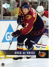 2006-07 Upper Deck Exclusives #261 Greg de Vries /100
