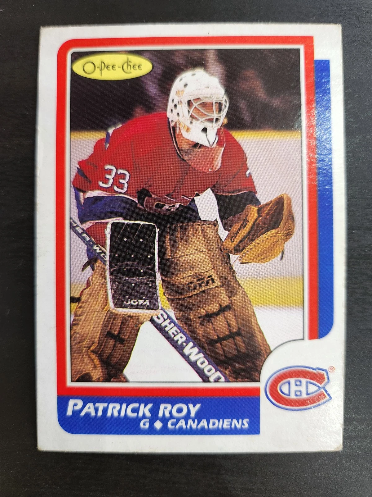 1986-87 O-Pee-Chee #53 Patrick Roy Canadiens HOF Rookie